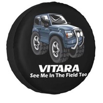 스즈키 Vitara RV sUV용 범용 스페어 타이어 커버 4x4 자동차 휠 프로텍터 14 15 16 17 인치, Spare Tire Cover, 17 inch