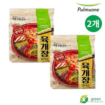 풀무원 육개장칼국수 4입 멀티팩, 2팩