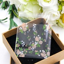 100PCS 벚꽃 캔디 & 쿠키 플라스틱 가방 DIY 비스킷에 대 한 자기-접착제 스낵 베이킹 패키지 장식 어린이 선물 용품, 1993 년, 10x10cm