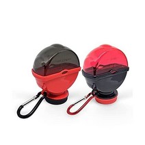Multipurpose Protein Powder Container 2-Pack Airtight Powder Container with Protein Powder Funnel Ha, 2 Packs/ 120CCs, Red/Black