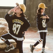 베비포 여아용 87 프릴 긴팔티 레깅스 상하복 세트 LQ87