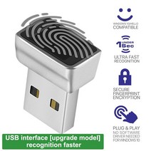 노트북 마우스패드 잠금 TEC-C 타입 USB 지문 인식 모듈 윈도우 7 10 11 용 헬로 동글 생체 스캐너 자, 01 U7