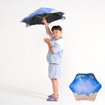 아이다움 돌고래 유아 어린이 가벼운 캐릭터 안전 우산