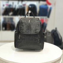 몽크로스 로고 패턴 지퍼 포인트 백팩/ WBP9020