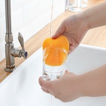 캠핑용 실리콘수세미 야채세척솔 실리콘솔 주방 받침대, 상품선택