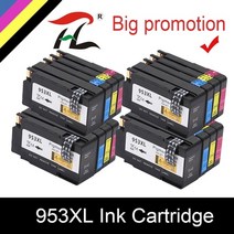 호환 잉크 댕용량 무한 리필 호환 잉크 댕용량 무한 리필 953xl 카트리지 hp 953 xl 호환 hp officejet pro 7720 7730 7740 8710 8715, 4세트