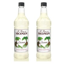 Monin Coconut Syrup Sweet and Rich Great for Cocktails and Smoothies 모닌 스무디 코코넛 시럽 1L 2병