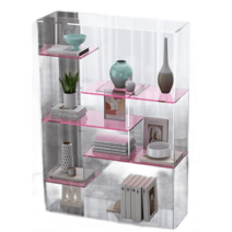 아크릴 책꽂이 투명 보관 잡지 북 인테리어 정리 거실, 옵션4