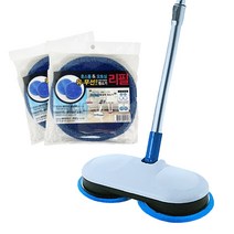 전동물걸레청소기호환 원형극세사패드2매 휴스톰 한경희 오토싱 전동물걸레청소기 극세사2매, 1개