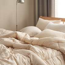 지베딩 코코체크 마이크로화이바 차렵 이불베개세트 싱글(S)