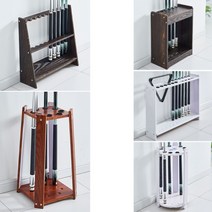 당구 큐대 진열 거치대 당구장 홀더 보관 랙 큣대, 직사각형 18홀 레드