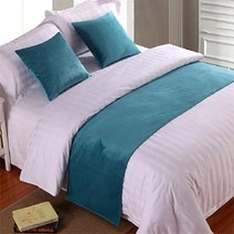 유럽 스타일 럭셔리 벨벳 침대 2 개 콘솔 데코 주방소품 테이블, 50x240cm Bed Runner, 16