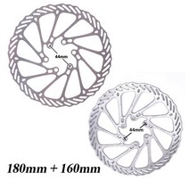 120/140/160/180/203mm 2Pcs 산악 도로 크루저 자전거 부품에 대 한 스테인레스 스틸 로터 브레이크 디스크 사이클링 패드, 07 180 and 160MM
