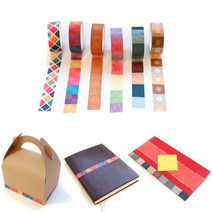 더조은키즈 (10개묶음판매)전통문양 마스킹테이프 만들기테이프 포장테이프 꾸미기테이프, 10개, 무궁화무늬