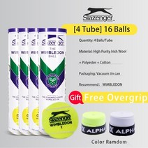 테니스연습공 slazenger the wimbledon ball tennis balls tube 3 4 pack for use on all surface professional, 어두운 회색