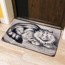 펫드라이룸 반려동물 반려견 드라이기 동물 고양이 그림 바닥 매트 미적 예술 디자인 침실 침대 앞의 건조 발 카펫 러그 직사각형 애완, [01] 100x160cm, [02] 2