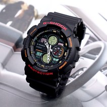 지샥 GA-140-1A4 남성 블랙레드 빅페이스 시계