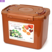 나우리 이젠진공항아리 누름독 김치통 밀폐용기 사각 모음, 1개, 17L