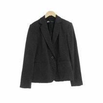 자라 블랙 도트 비스코스혼방 원버튼자켓 여자 1659