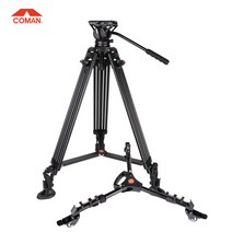 코만 COMAN DX16Q5S DF1 트라이포드 달리 세트 방송영상촬영 비디오 삼각대 방송장비, 코만 신형 DX16 DF1 트라이포드 달리 세트