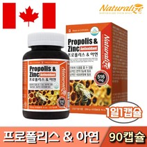 캐나다 프로폴리스 항산화 유해산소억제 3개월분 면역력 높이는영양제 아연 C 플러스 입냄새 제거 음식 잇몸영양제 코스트코 알약 청소년 유아 유아용 프리미엄 유아청소년 성인용, 1박스