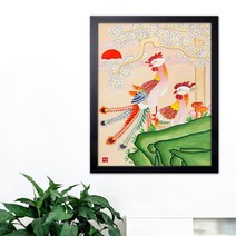 나봄갤러리 봉황도 ll 봉황그림 십장생도, 1.심플 블랙 액자
