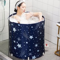 반신욕조 접이식 미니 간이 사우나 욕실 욕탕, (원통형)스타