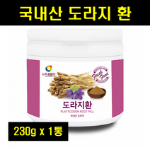 국산 도라지 환 정 길경 국내산 건조 도라지 뿌리 환 밀폐용기 230g 1통, 1개