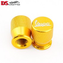 바이크 오토바이 휠 타이어 밸브 스템 캡 커버 Piaggio Vespa Primavera 150 SPRINT GTS 300 ie LXV 125 200 액세서리, 06 Gold