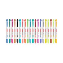 동아 트윈라이너 소프트 양면 형광펜 문구 사무 필기, 코랄핑크(Coral Pink)