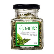 PH193954 (에빠니) 유기농 미니 페파민트 허브차 8g 페퍼민트 허브차세트 삼각티백 캐모마일 홍차 오설록 국화차 보이차 히비스커스 페퍼민트차 레몬밤, 단일 총 수량