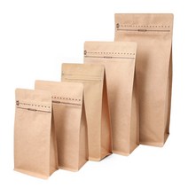 [소프트팩] 프리미엄 크라프트 박스파우치지퍼 100g 200g 500g 1kg (100장)
