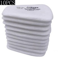 비재호흡마스크 3 인터페이스 6800 마스크 조합 6001SJL 필터 5N11 필터면501, 없음, 10PCS filter cotton