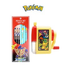 포켓몬스터 연필깍이 포켓몬손잡이연필깎이+연필1p증정, [SET]돌돌이연필깎이+연필8본입(랜덤)