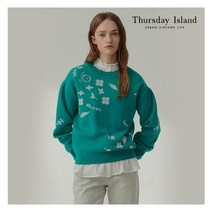 써스데이아일랜드 [Thursday Island] 여성 볼륨 소매 자카드 풀오버(T212MSW131W) 423948