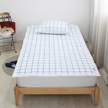 이블랑 시어서커 패드겸카페트, 윈도우체크 블루