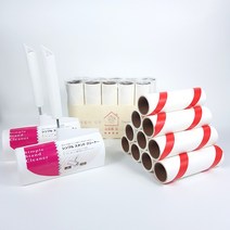 쇼핑몰집 대형핸들 사선커팅 돌돌이 대형리필테이프 대형테이프클리너 10개 10P, 대형 리필테이프 10개