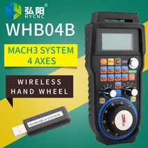 NC 스튜디오 조각 기계 MACH3 시스템 WHB04B 무선 전자 핸드 휠 4 축6 장치 MPG 원격 제어, 02 WHB04B-6 axis