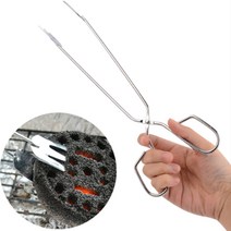 바비큐 장작 불 연탄 화로 캠프파이어 불멍 집게, 1개