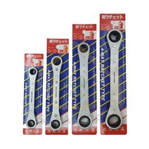 대만제 4in1 4방향 냉동라쳇 멀티렌치 육각렌치 스패너 수공구 에스제이팩토리툴하우스, PRW-4(17x19-21x22mm), 1개