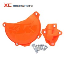 오토바이 클러치 가드 워터 펌프 커버 보호대 KTM 250 350 SXF EXCF 6 일 2011-2014 2015, 01 2 Piece Set