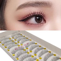 대용량 핸드메이드 인조속눈썹 투명라인 217호
