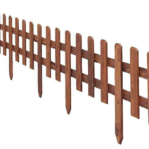 낮은 정원 목재 울타리 파티션 잔디보호 펜스 담장, 브라운60x20x35 두께 13mm