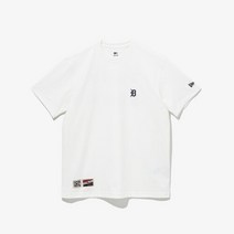 뉴에라 [뉴에라][공용]MLB 쿠퍼스 타운 로고 디트로이트 타이거즈 티셔츠 오프 화이트 (13546448)