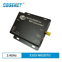 2.4 GHz CC3200 WIFI DTU 무선 rf 모듈 RS232 RS485 직렬 포트 CDSENET E103-W02-DTU ghz 송신기 서버, 한개옵션0