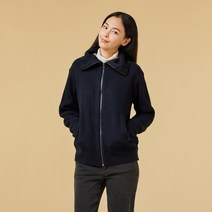 [JAJU/자주] 여 니트 집업 가디건_네이비