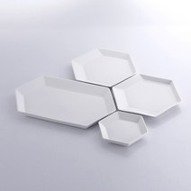 카로 육각 도자기 5p세트(대1 중2 소2), 블랙 5p세트