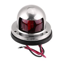 레드 그린 LED 보트 네비게이션 조명 12V 항해 신호 램프 해양 요트 경고등 스포트 라이트 2 개, 02 빨간