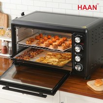 텐이츠 한경희 컨벡션 대용량 60L 에어 전기오븐 HAAN-C60 업소용 가정용 영업용 삼겹살 생선구이 바베큐 전자 오븐레인지 홈베이킹 제과제빵, 한경희 대용량 전기오븐 60L