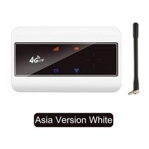 휴대용 유심 4G LTE 라우터 데이터쉐어링 무선 와이파이 캠핑용 차량용 라우터, A 화이트 아시아 4채널